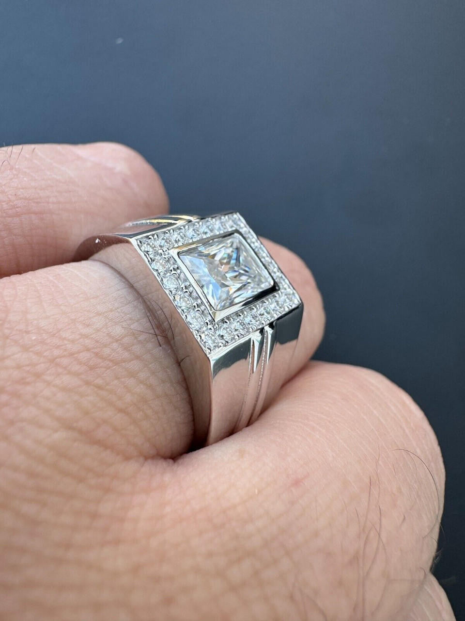 Moissanite Icy Swag Baguette Cut Ring -  925 Silver