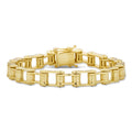 Bike Chain Bracelet - 14k Gold Vermeil 925 Sterling Silver - 7"-9" - 9mm