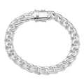 Bismark Garibaldi Chino Link Bracelet - 925 Sterling Silver - 7"-8.5" - 9mm