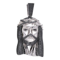 Black MOISSANITE Hip Hop Jesus Pendant - 925 Silver - 3 Sizes 1.5"-3.25"