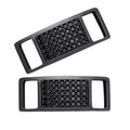 Black MOISSANITE Iced Out Lace Locks - Black Rhodium Over 925 Silver  -  Great For All Sneakers: Nike Air Force 1, Jordans, & More