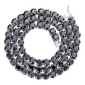 Black MOISSANITE Tennis Chain Necklace Iced Out - 925 Silver - 7mm - 16"-28"