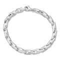 Bullet Rolo Chain Bracelet - 925 Sterling Silver - 7"-9" - 6mm