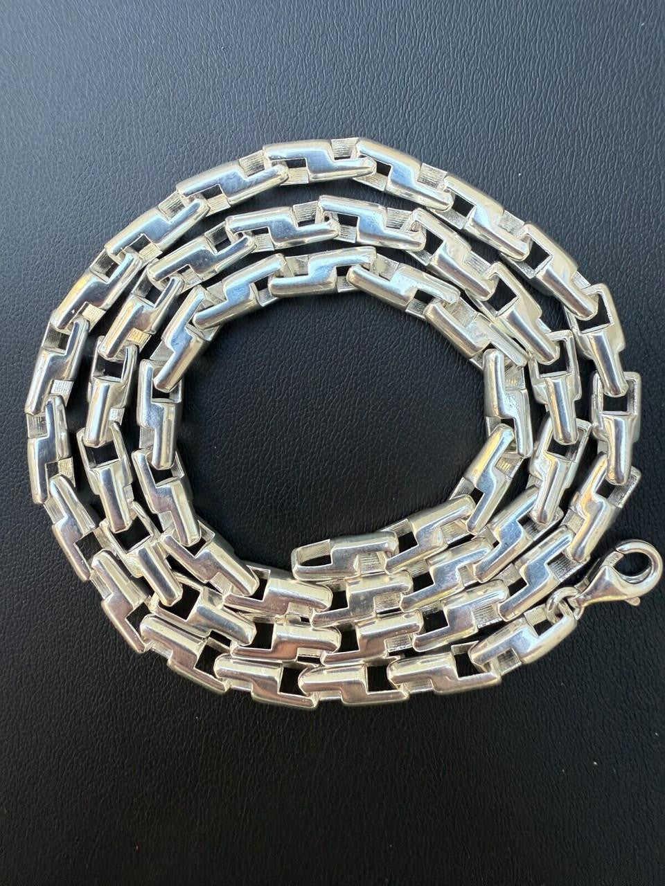 Bullet Rolo Chain Necklace - 925 Sterling Silver - 18"-28" - 6mm