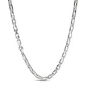 Bullet Rolo Chain Necklace - 925 Sterling Silver - 18"-28" - 6mm