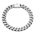 Cancun Cuban Link Chain Bracelet Sleek Clasp - 925 Sterling Silver - 7"-9" - 6mm-12mm