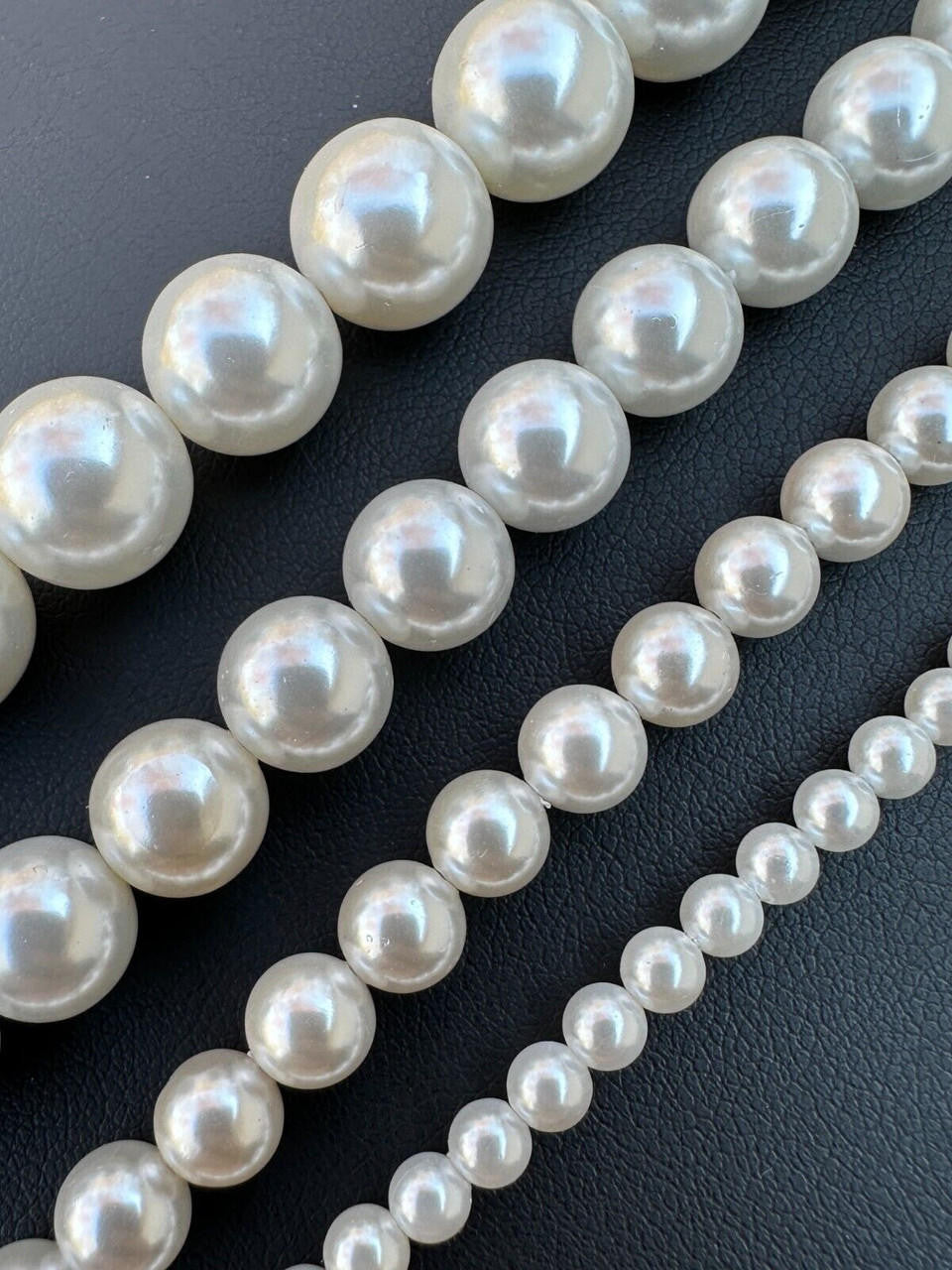 Cultured Pearl Chain Bracelet - 925 Silver - 6"-8.5" - 4mm-10mm