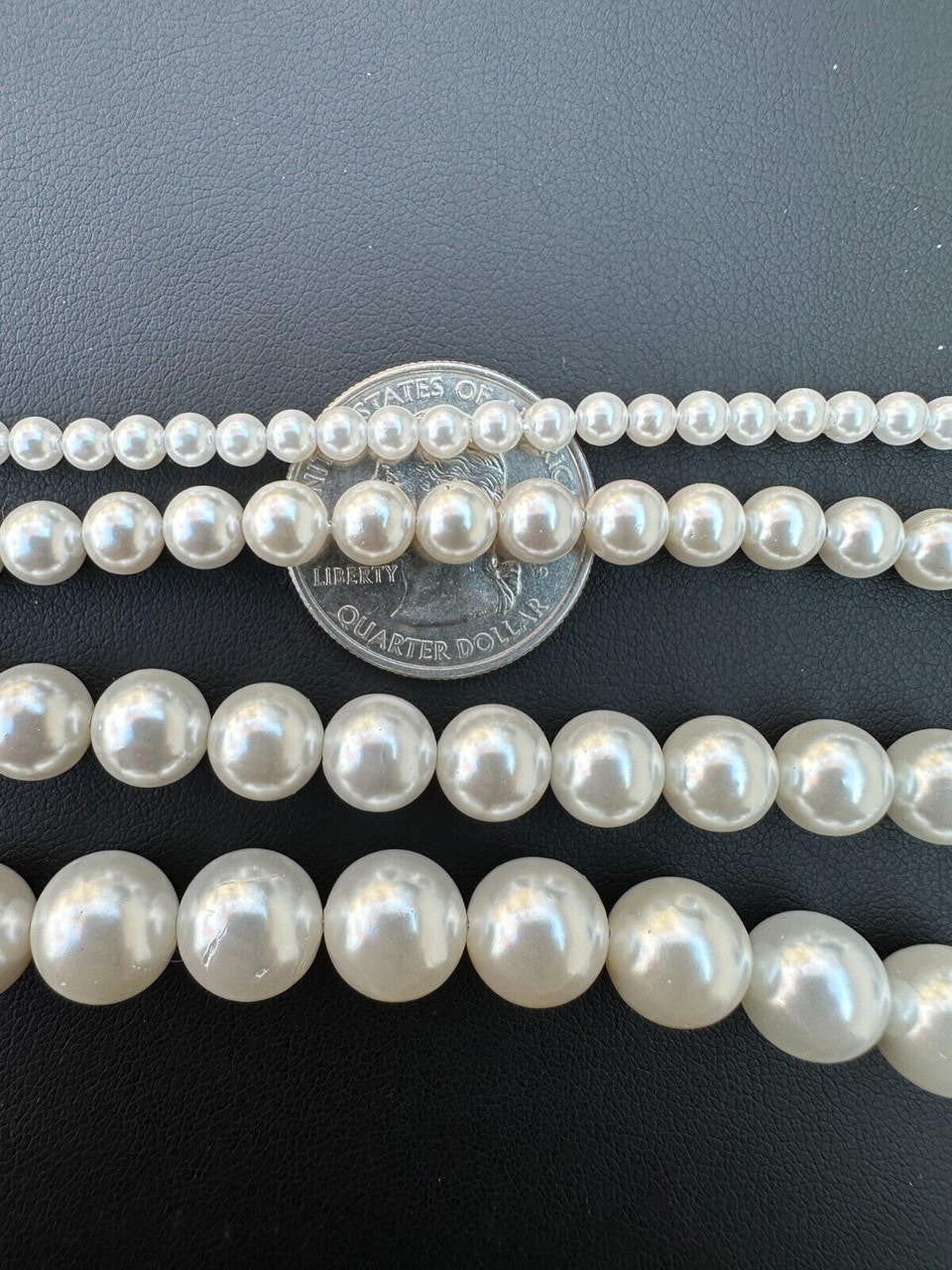 Cultured Pearl Chain Bracelet - 925 Silver - 6"-8.5" - 4mm-10mm