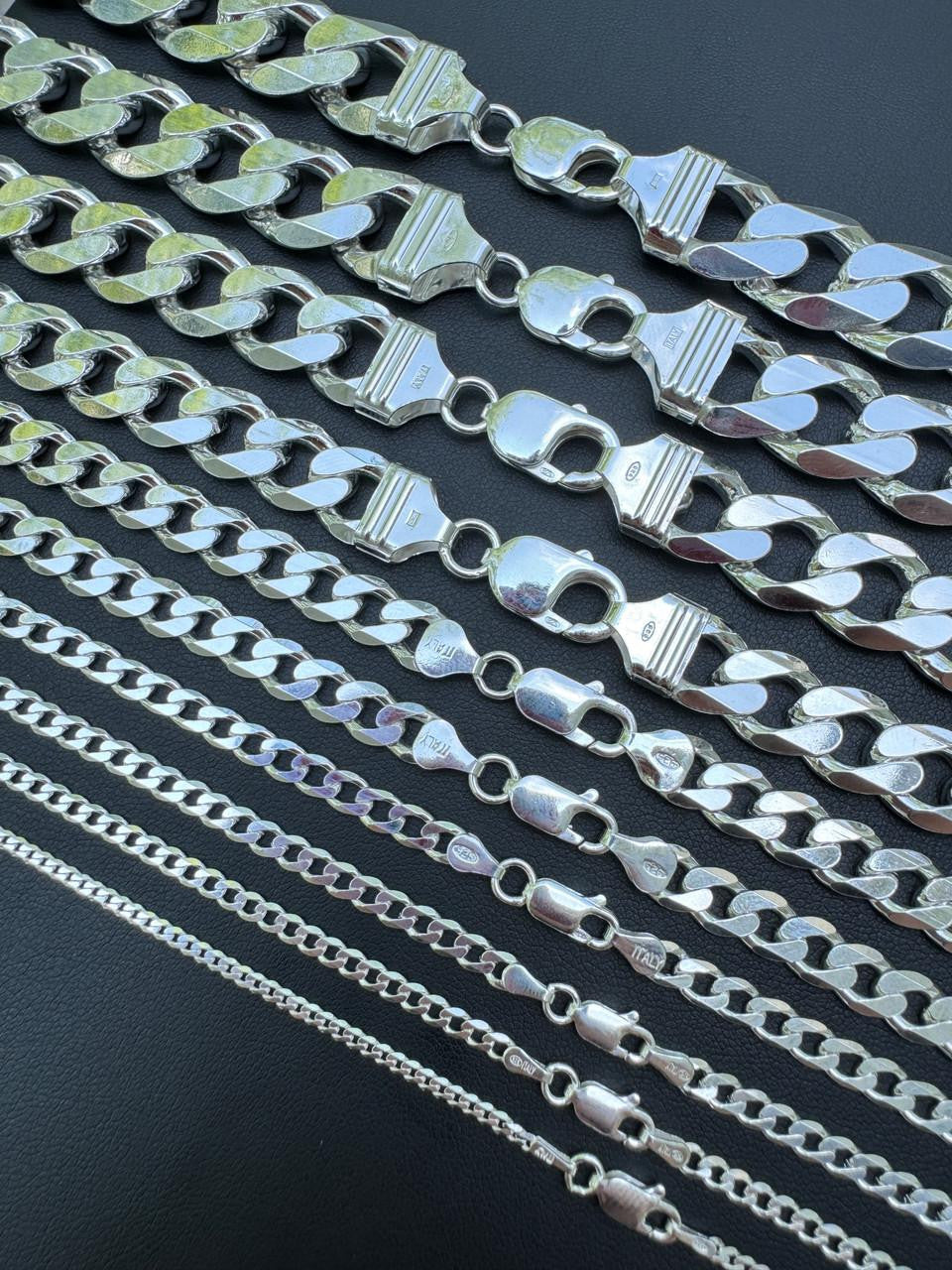 Curb Link Chain Necklace Or Bracelet - 925 Sterling Silver - 7-30" - 2-16mm