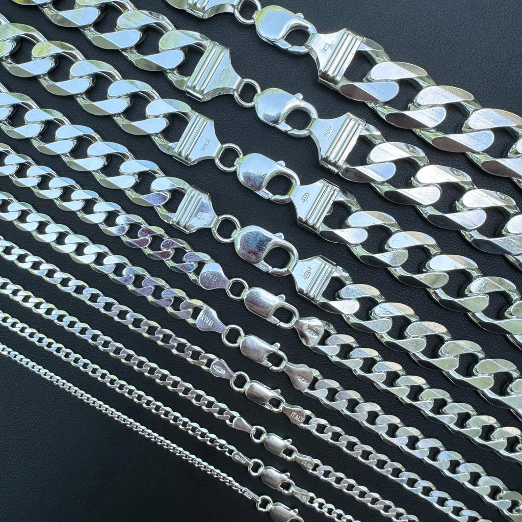 Curb Link Chain Necklace Or Bracelet - 925 Sterling Silver - 7-30" - 2-16mm