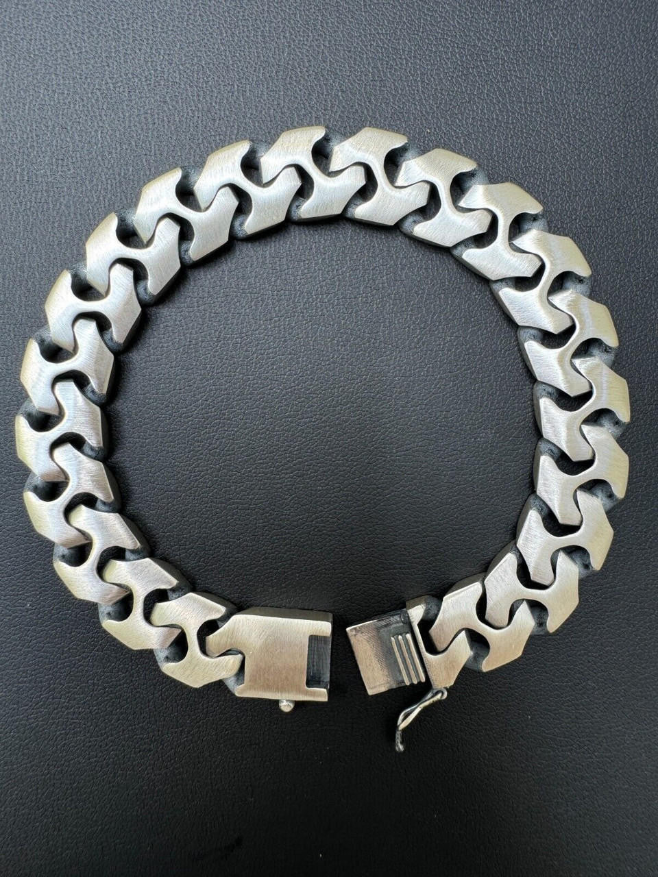 Miami Crazy Cuban Loco Bracelet - 925 Sterling Silver Oxidized Gunmetal - 7"-9" - 12mm