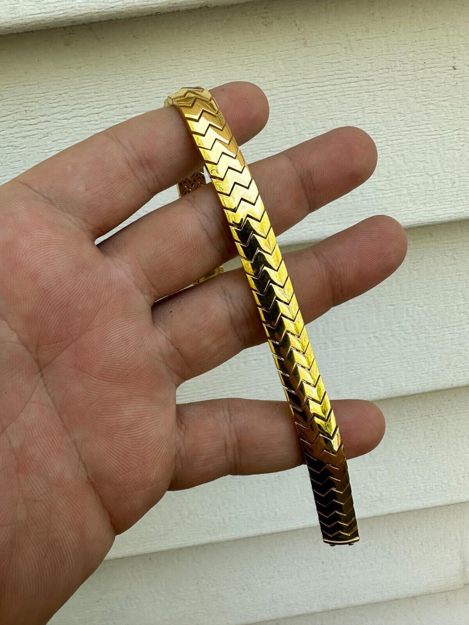 Monaco Snake Bracelet - Hollow 14k Gold Vermeil 925 Sterling Silver - 6"- 8.5" - 10mm