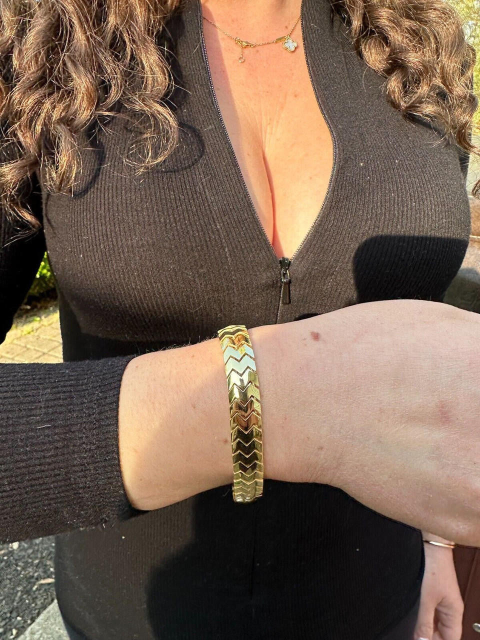 Monaco Snake Bracelet - Hollow 14k Gold Vermeil 925 Sterling Silver - 6"- 8.5" - 10mm