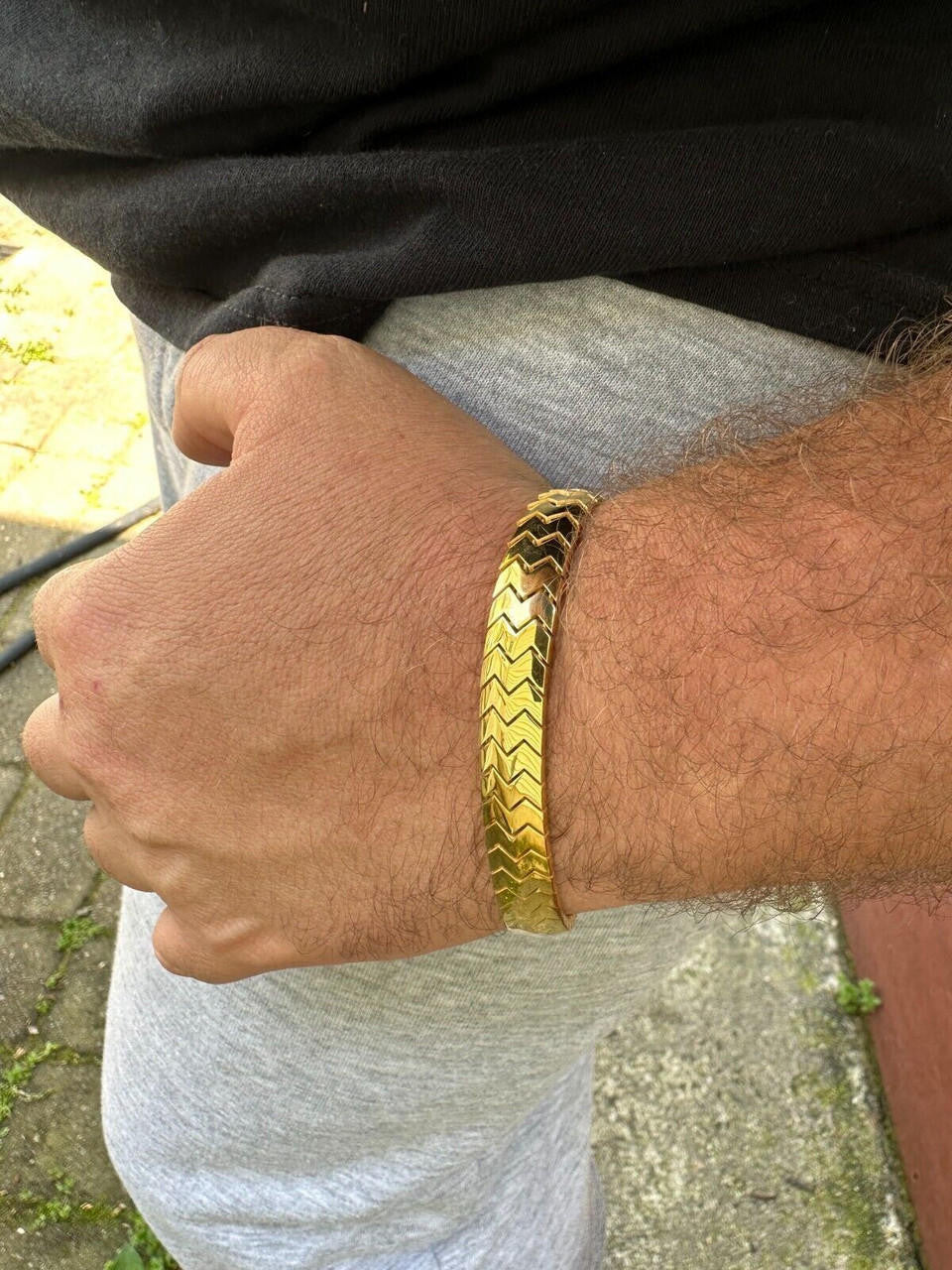 Monaco Snake Bracelet - Hollow 14k Gold Vermeil 925 Sterling Silver - 6"- 8.5" - 10mm