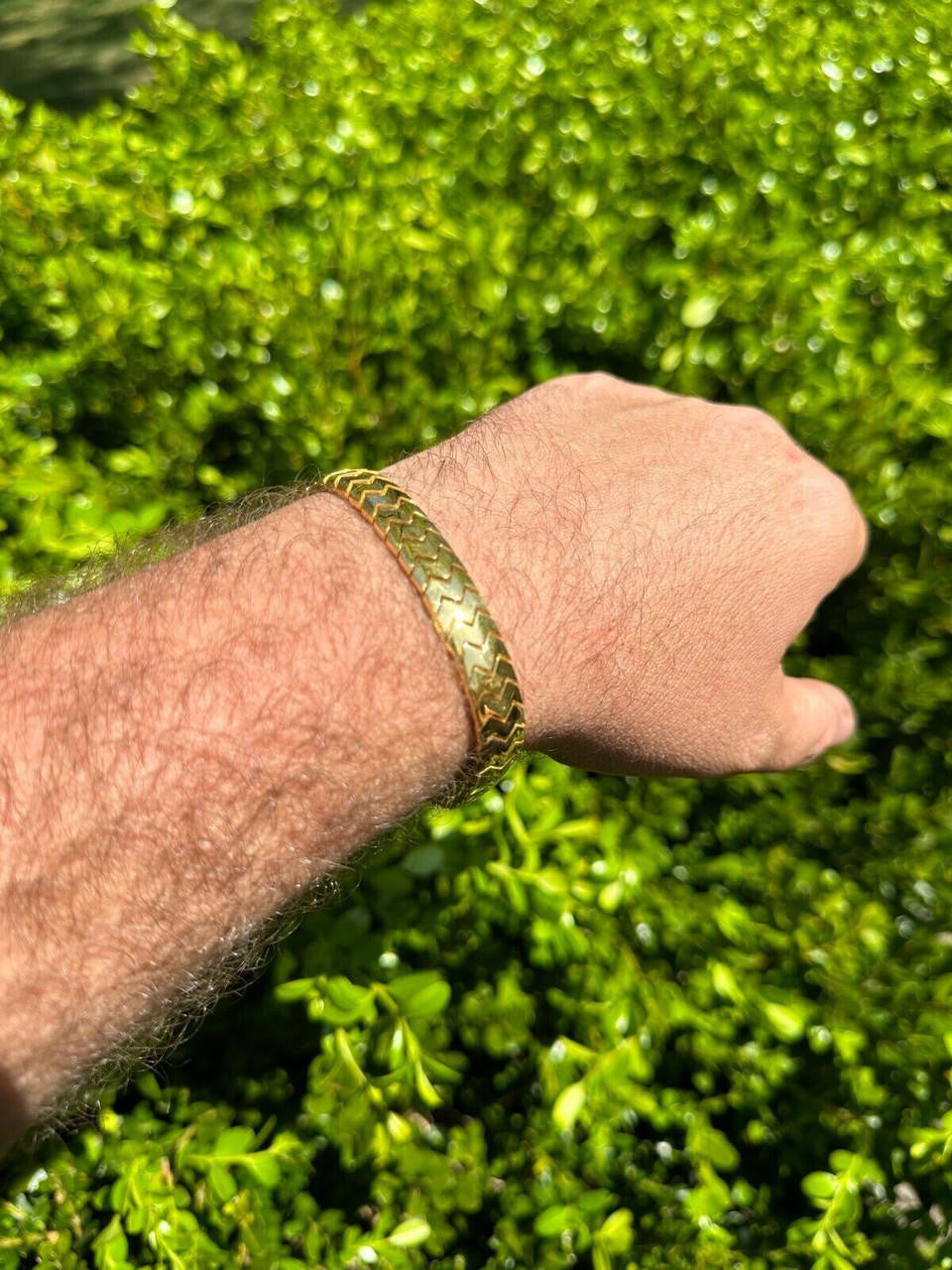 Monaco Snake Bracelet - Hollow 14k Gold Vermeil 925 Sterling Silver - 6"- 8.5" - 10mm