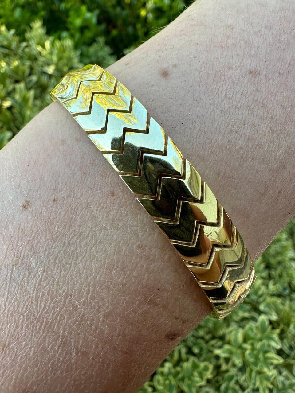 Monaco Snake Bracelet - Hollow 14k Gold Vermeil 925 Sterling Silver - 6"- 8.5" - 10mm