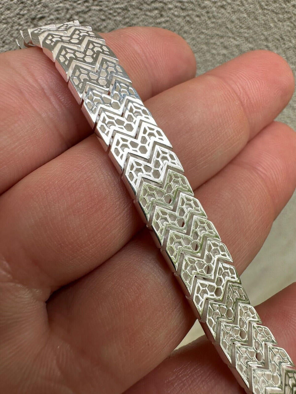 Monaco Snake Bracelet - Hollow 925 Sterling Silver - 6"- 8.5" - 10mm