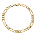 Figaro Link Bracelet - 14k Gold Vermeil 925 Sterling Silver - 6"-9" - 2.5mm-16mm