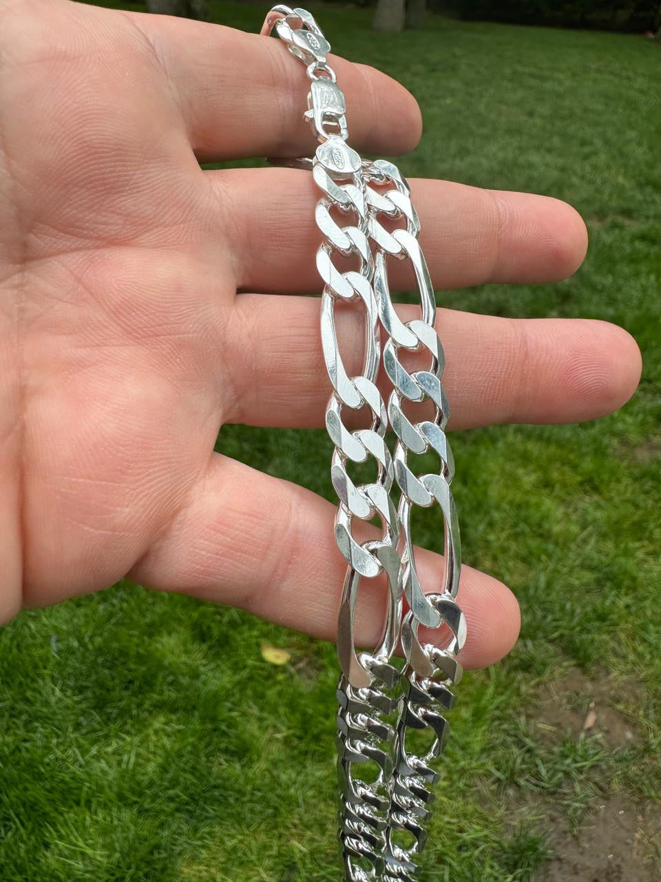 Figaro Link Chain Necklace Or Bracelet - 925 Sterling Silver - 6"-30" - 2.5mm-15mm