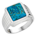 Game Of Thrones Ring - 925 Silver - Genuine Blue Turquoise Stone