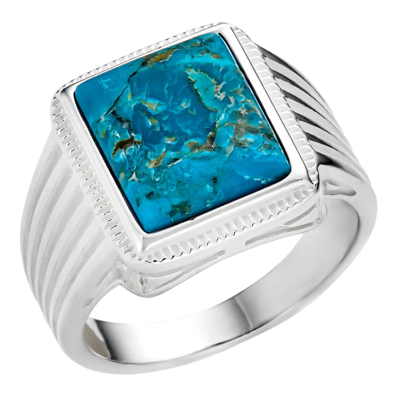 Game Of Thrones Ring - 925 Silver - Genuine Blue Turquoise Stone