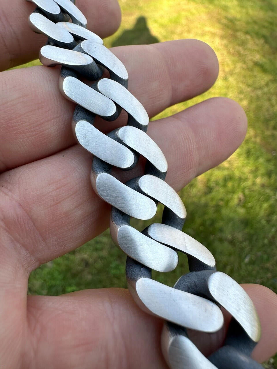 Graduated Miami Cuban Bracelet - 925 Sterling Silver Oxidized Gunmetal - 7"-9" - 12-20mm