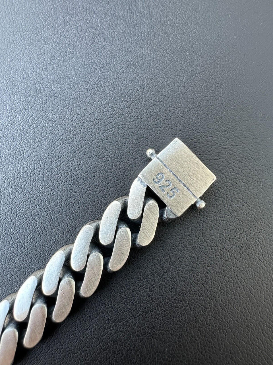 Graduated Miami Cuban Bracelet - 925 Sterling Silver Oxidized Gunmetal - 7"-9" - 12-20mm