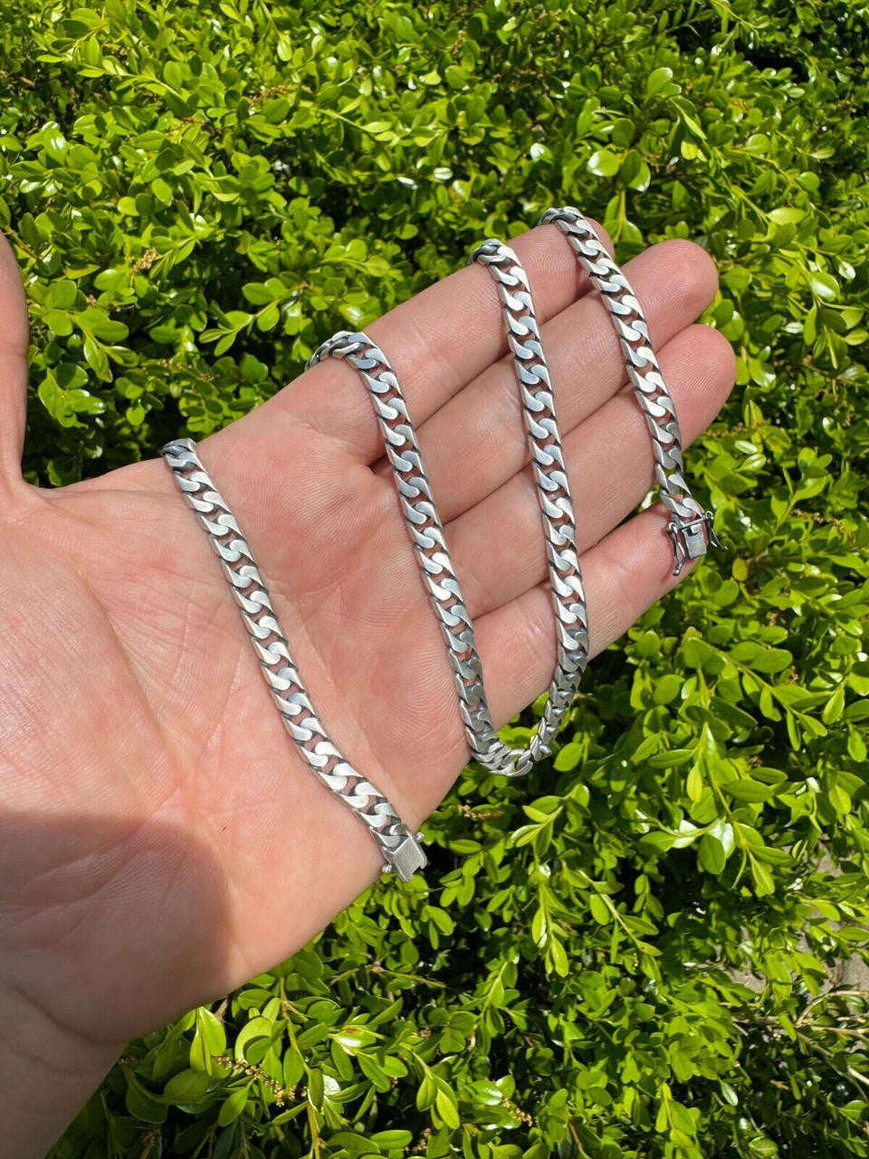 Modern Miami Cuban Link Chain Necklace Or Bracelet - 925 Sterling Silver Oxidized Gunmetal Finish - 7"-28" - 6mm-20mm
