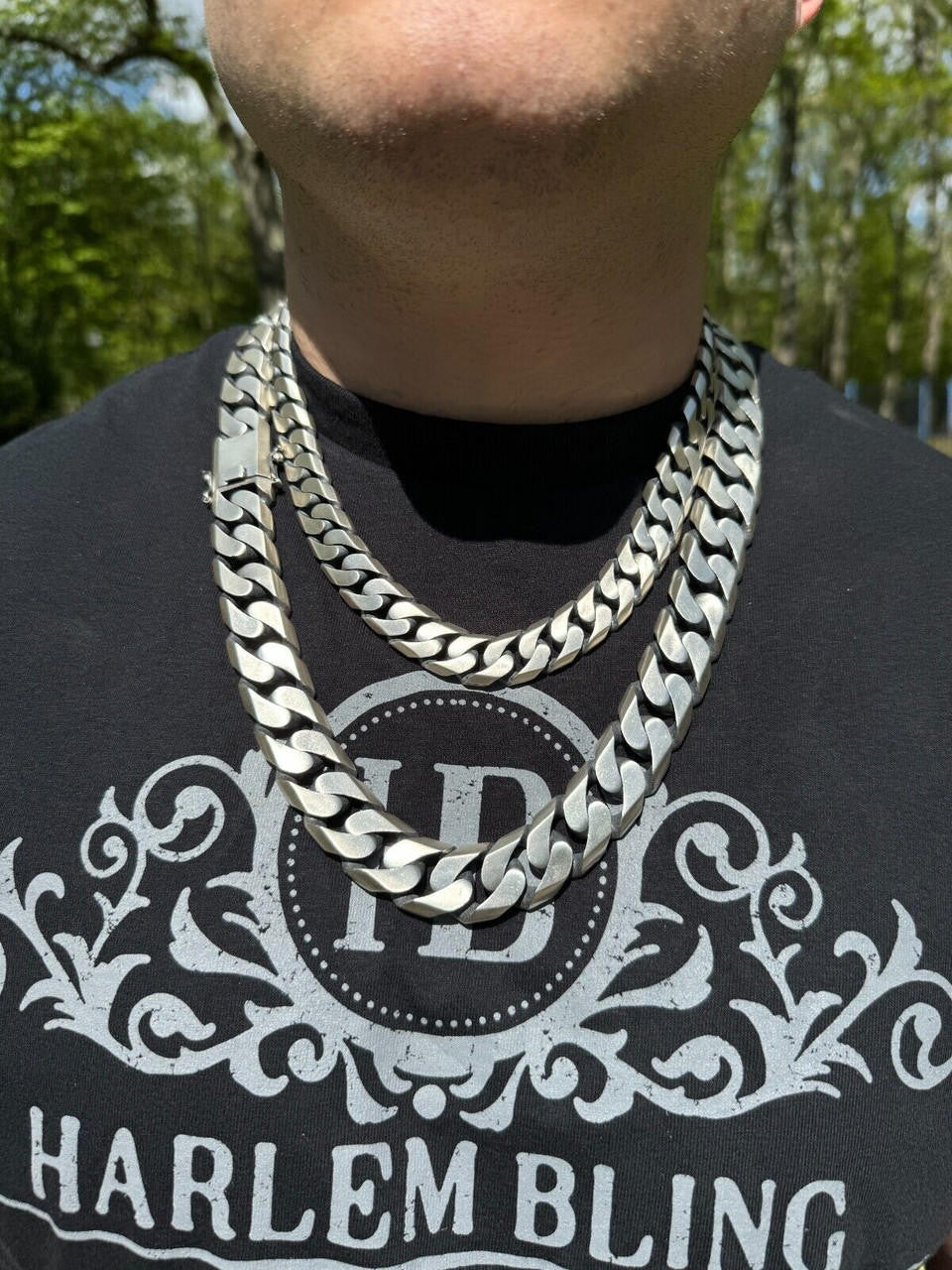 Modern Miami Cuban Link Chain Necklace Or Bracelet - 925 Sterling Silver Oxidized Gunmetal Finish - 7"-28" - 6mm-20mm