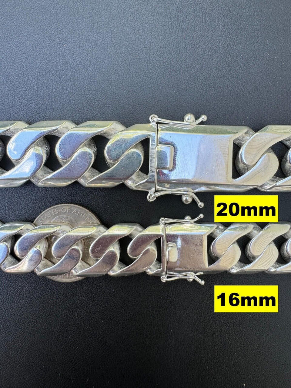 Modern Miami Cuban Link Chain Necklace Or Bracelet - High Polished 925 Sterling Silver - 7"-28" - 6mm-20mm