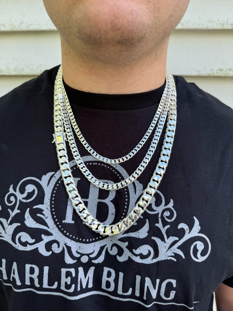 Modern Miami Cuban Link Chain Necklace Or Bracelet - High Polished 925 Sterling Silver - 7"-28" - 6mm-20mm