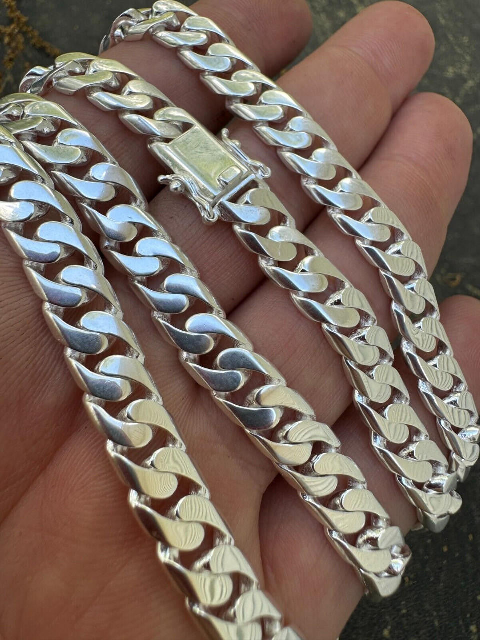 Modern Miami Cuban Link Chain Necklace Or Bracelet - High Polished 925 Sterling Silver - 7"-28" - 6mm-20mm