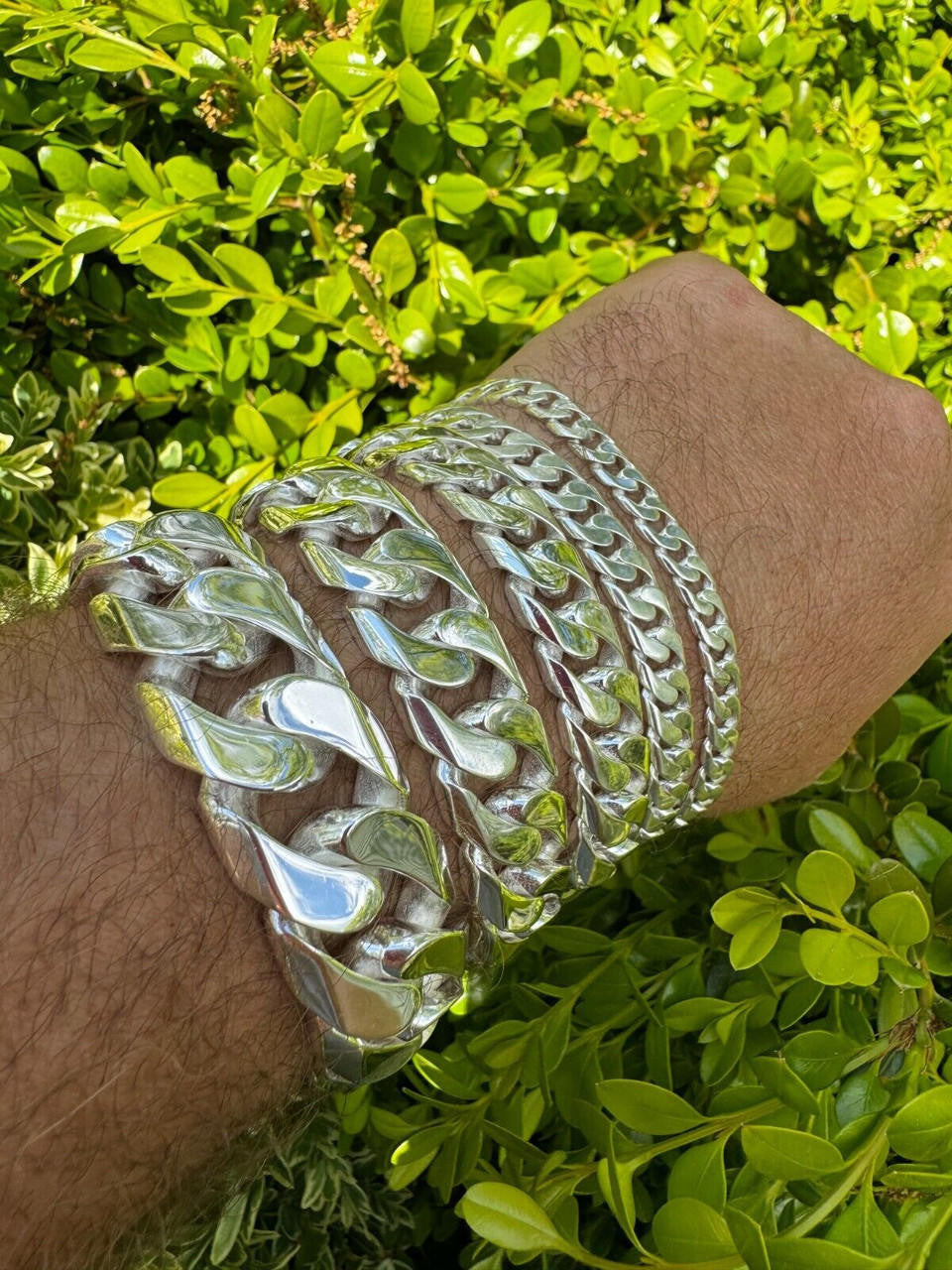 Modern Miami Cuban Link Chain Necklace Or Bracelet - High Polished 925 Sterling Silver - 7"-28" - 6mm-20mm
