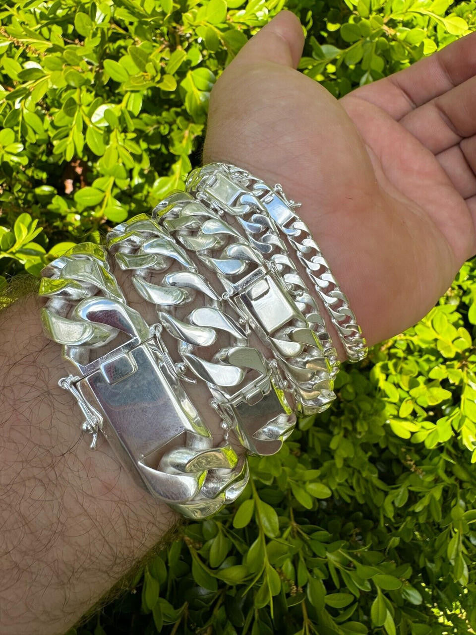 Modern Miami Cuban Link Chain Necklace Or Bracelet - High Polished 925 Sterling Silver - 7"-28" - 6mm-20mm