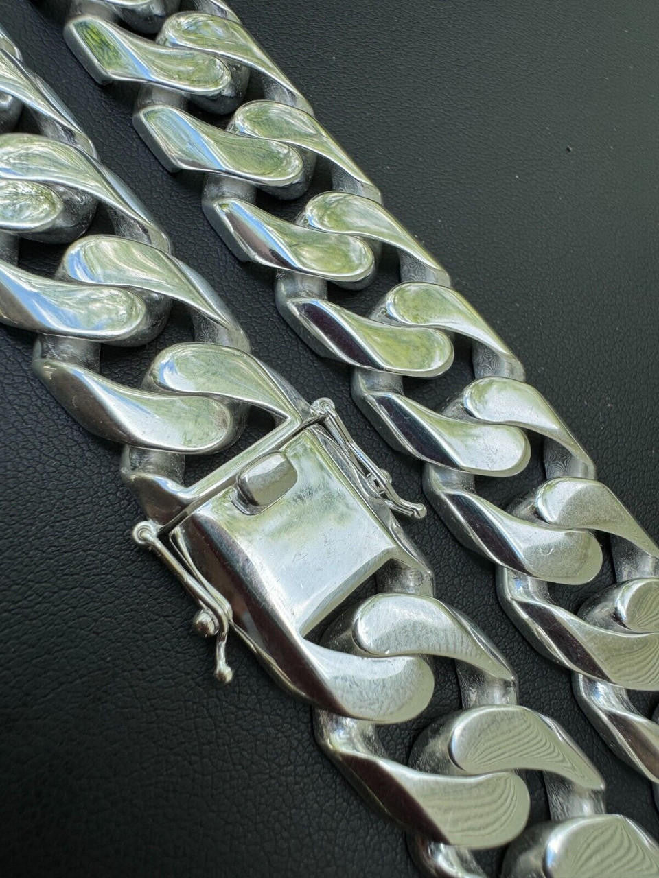 Modern Miami Cuban Link Chain Necklace Or Bracelet - High Polished 925 Sterling Silver - 7"-28" - 6mm-20mm