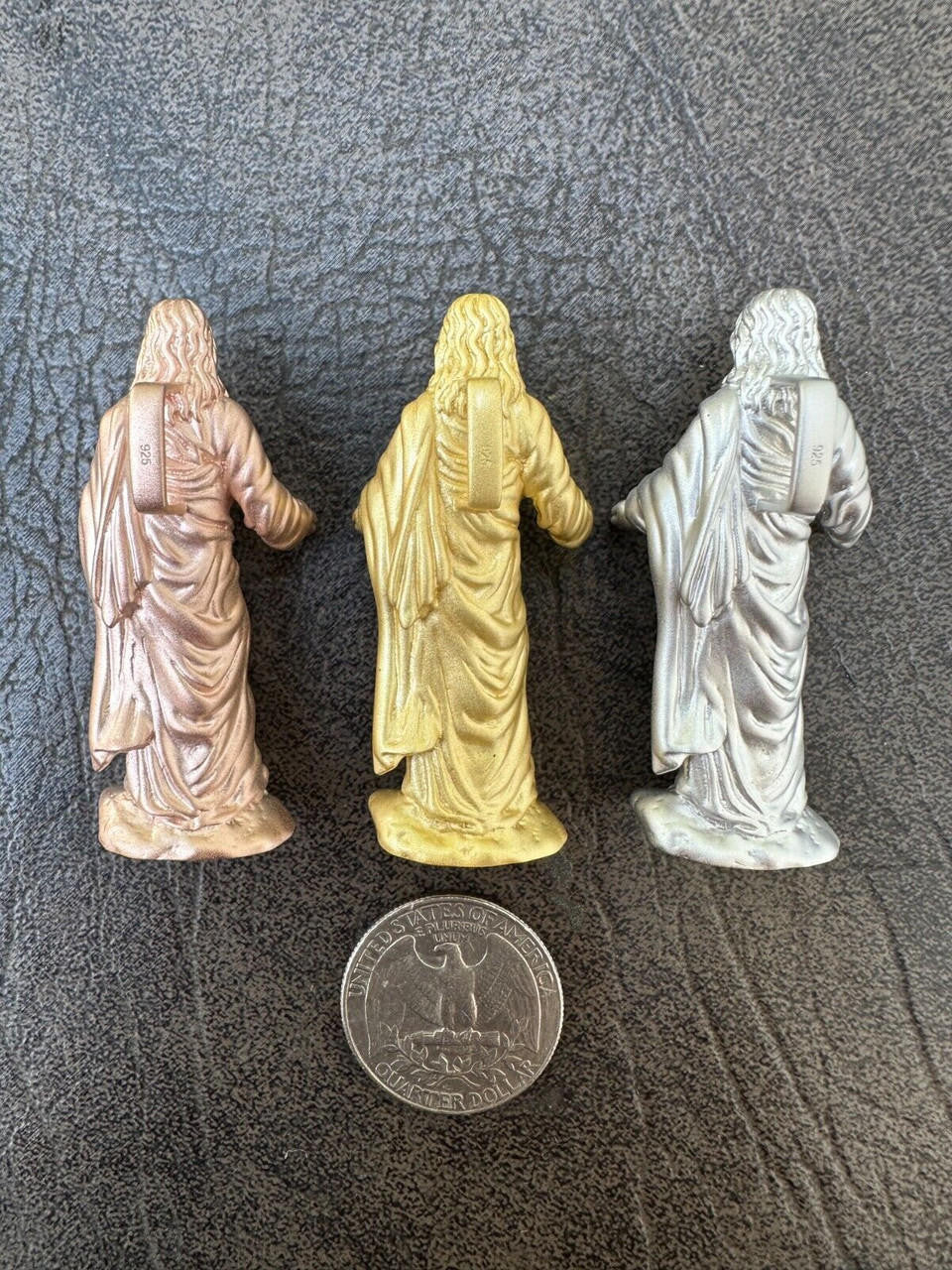 Heavy 3D Jesus Piece Real 925 Silver / 14k Yellow Rose Gold Pendant Necklace
