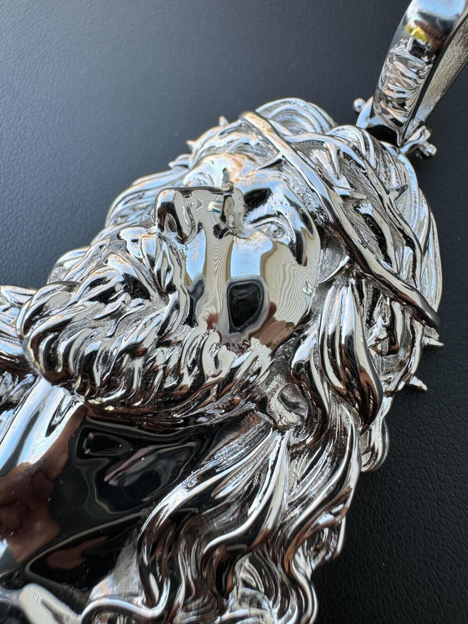 Sacred Jesus Plain Pendant - 925 Silver - 3 Sizes 1.5"-3"