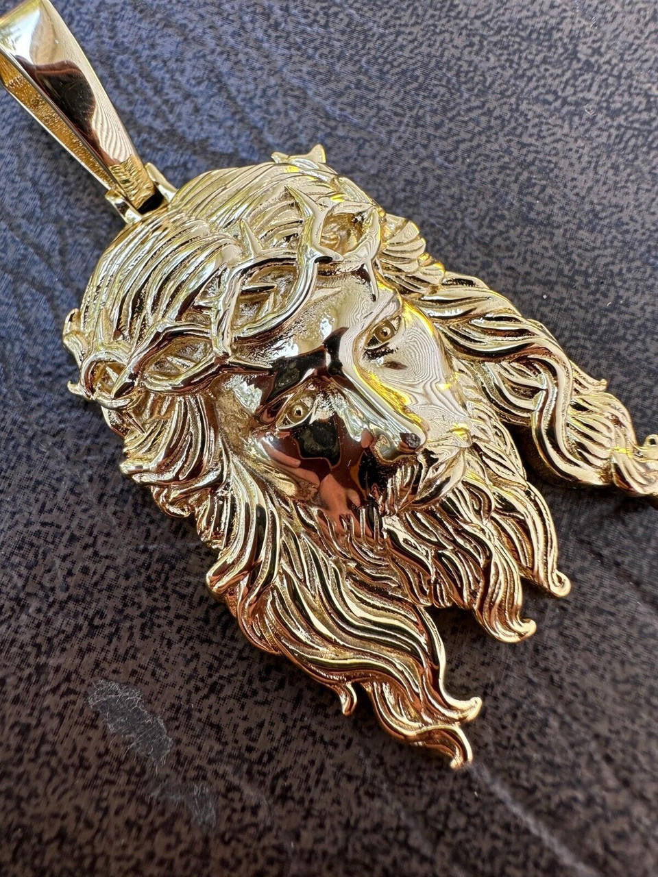 #1 Bestseller Jesus Piece Pendant - 14k Gold Vermeil 925 Silver - 3 Sizes 1.5"-3"