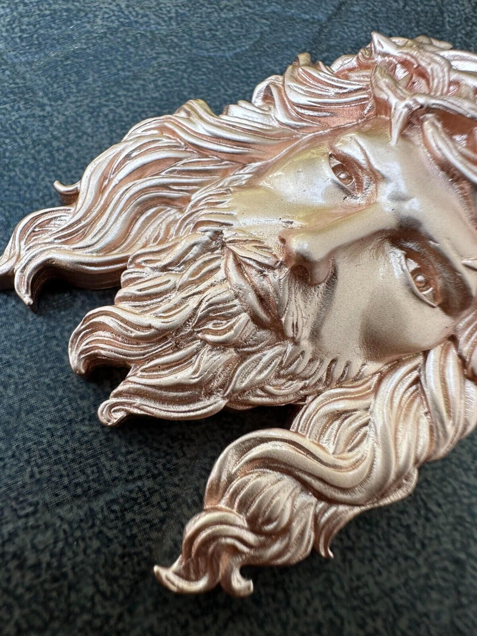 #1 Bestseller Jesus Piece Pendant - Sandblasted Matte Finish 14k Rose Gold Vermeil 925 Silver