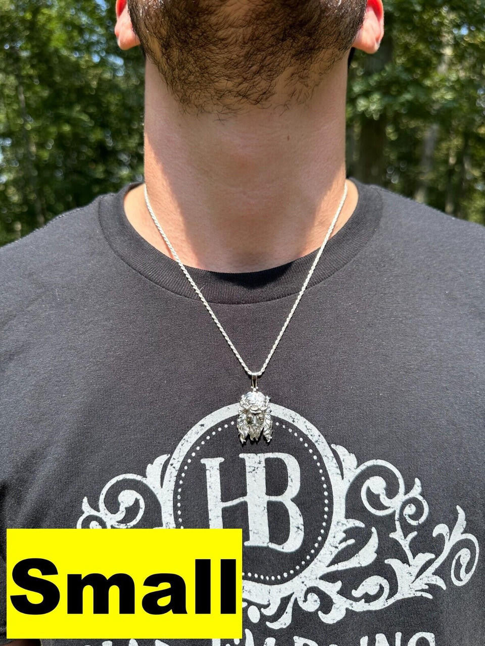 #1 Bestseller Jesus Piece Pendant - 925 Silver - 3 Sizes 1.5"-3"