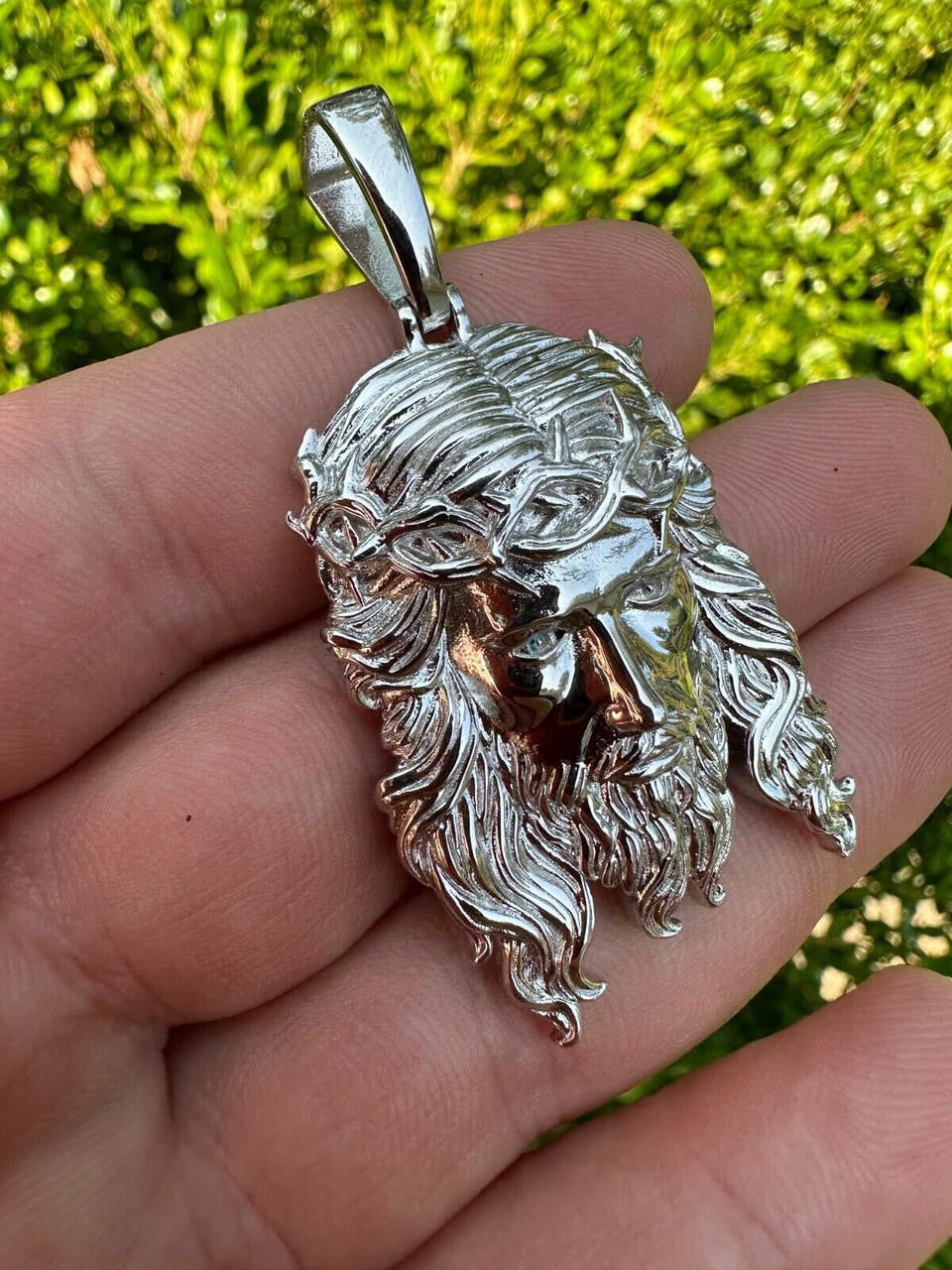 #1 Bestseller Jesus Piece Pendant - 925 Silver - 3 Sizes 1.5"-3"