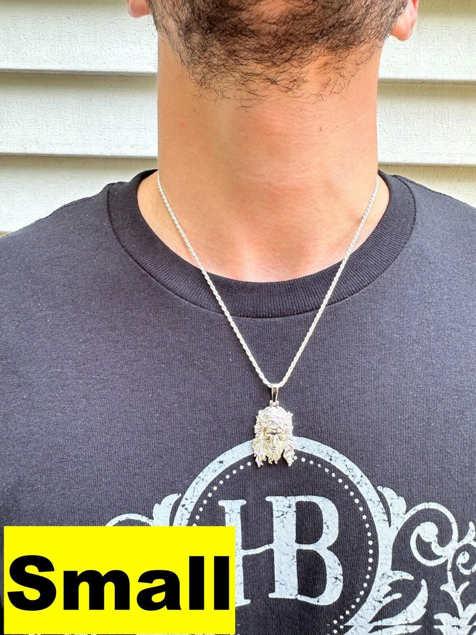 #1 Bestseller Jesus Piece Pendant - 925 Silver - 3 Sizes 1.5"-3"