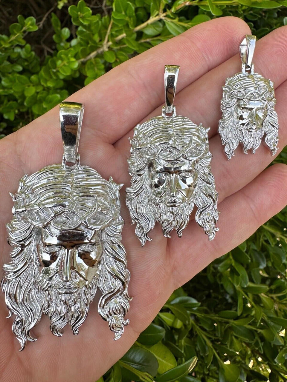 #1 Bestseller Jesus Piece Pendant - 925 Silver - 3 Sizes 1.5"-3"