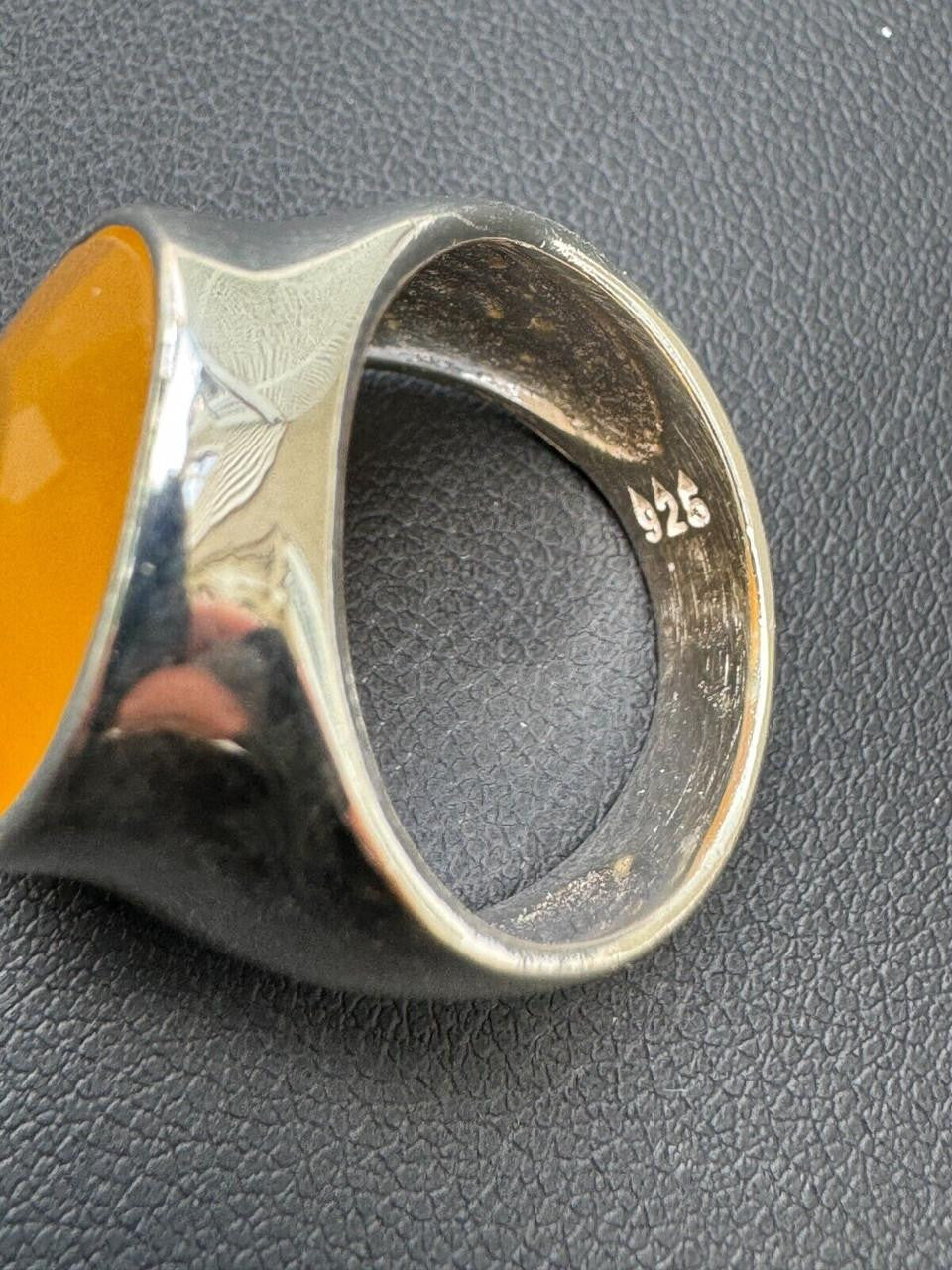 Hollywood Swag Ring - 925 Silver - Genuine Yellow Sapphire Stone