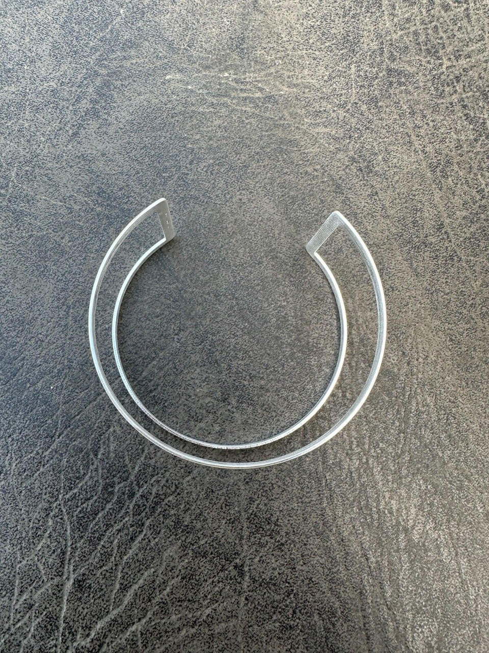 Italy Solid 925 Sterling Silver Plain 1.5" Wide Classic Cuff Bangle Bracelet