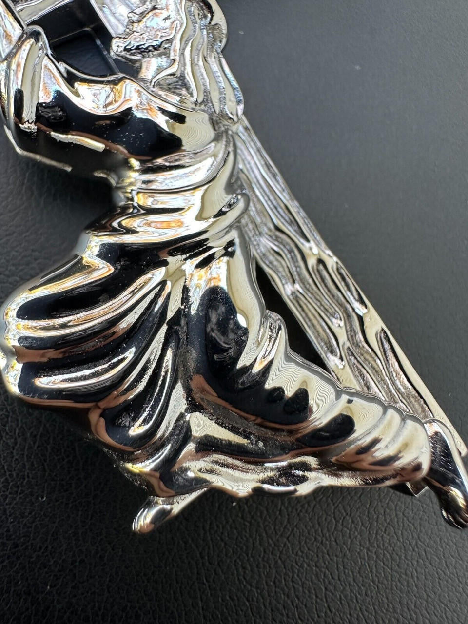 Jesus Carrying Cross Plain Pendant - 925 Silver - 3 Sizes 1"-3"