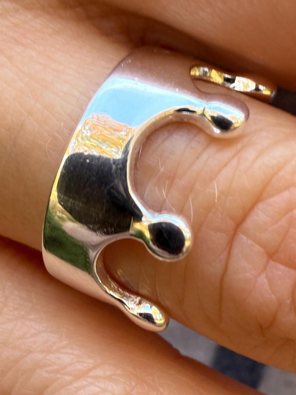 King/Queen Crown Ring - 925 Silver - Plain