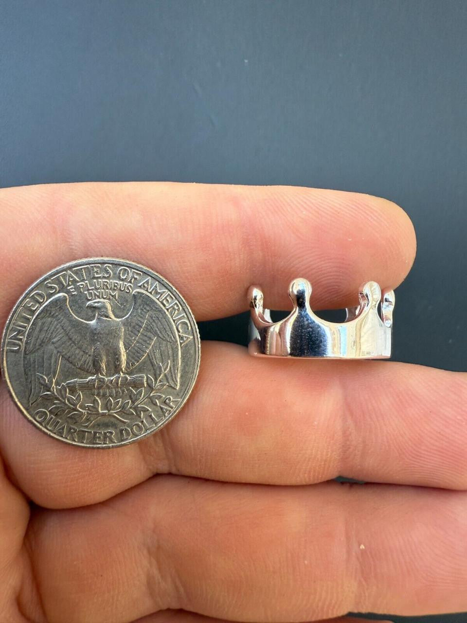 King/Queen Crown Ring - 925 Silver - Plain