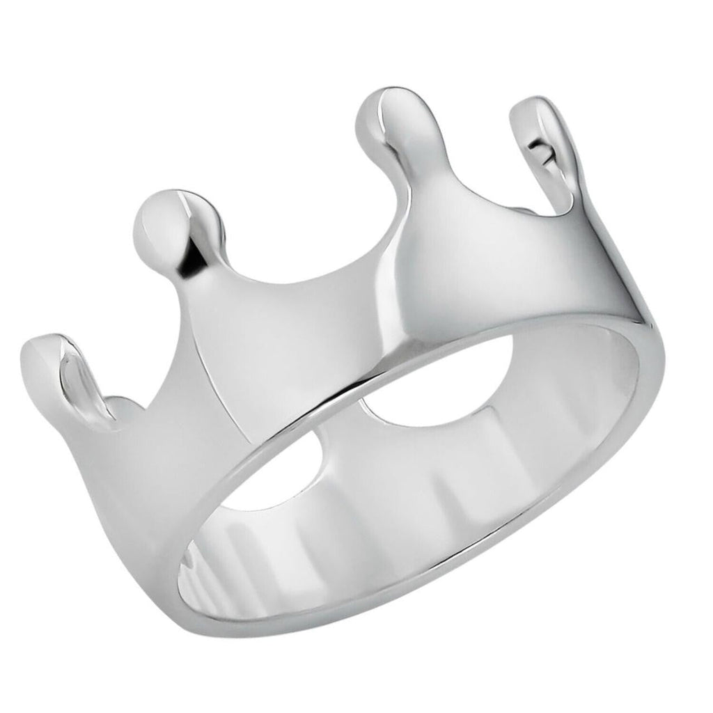 King/Queen Crown Ring - 925 Silver - Plain