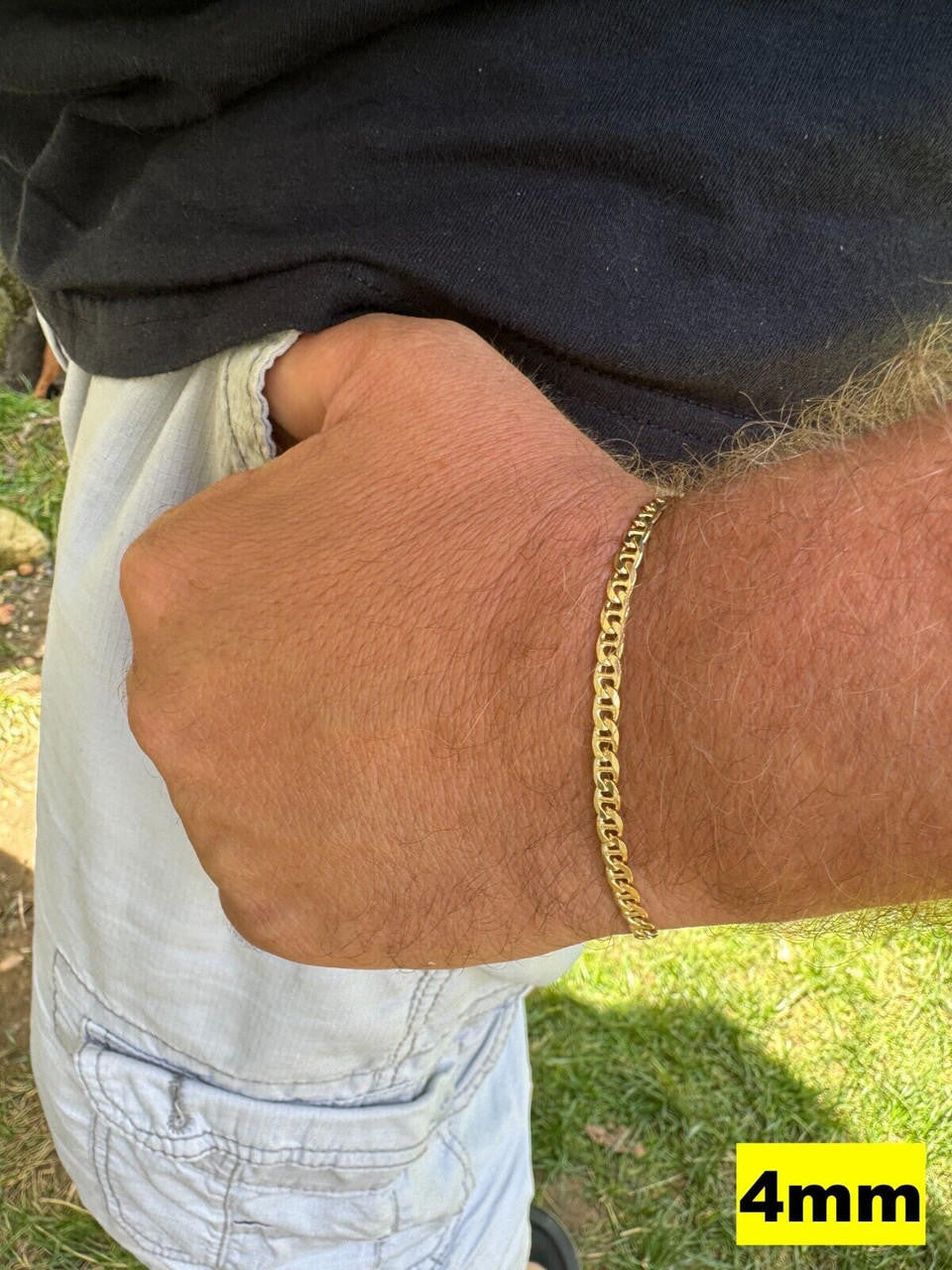 Mariner Link Bracelet - 14k Gold Vermeil 925 Sterling Silver - 6"-9" - 2.5mm-16mm